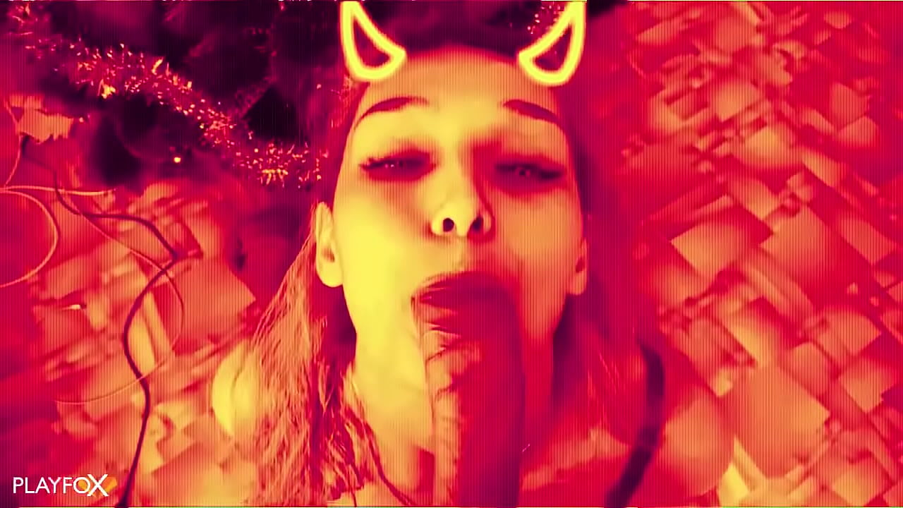 恶魔般的辣妹被操得很爽,屁股上被射精